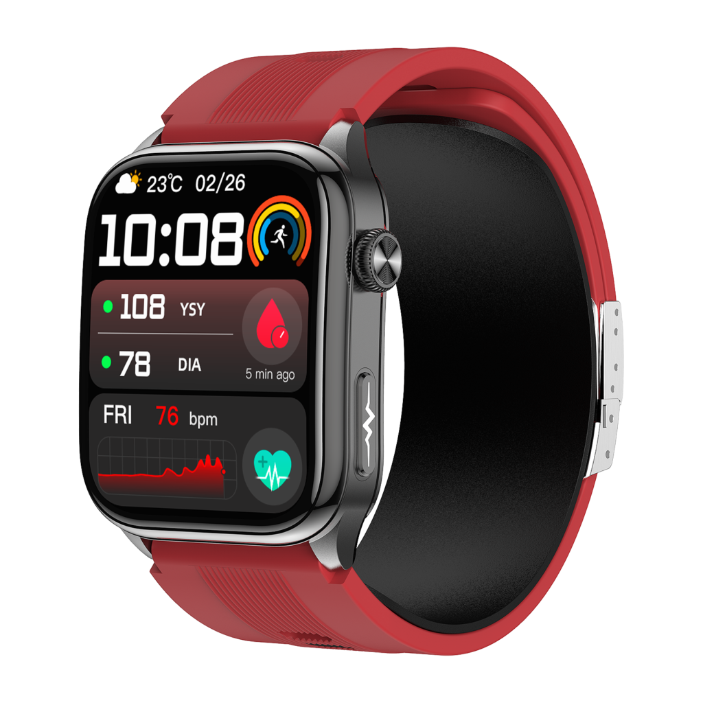 S101 Air Pump Blood Pressure Smart Watch with ECG, AI Health Analysis & 2.06″ AMOLED Display - image 6