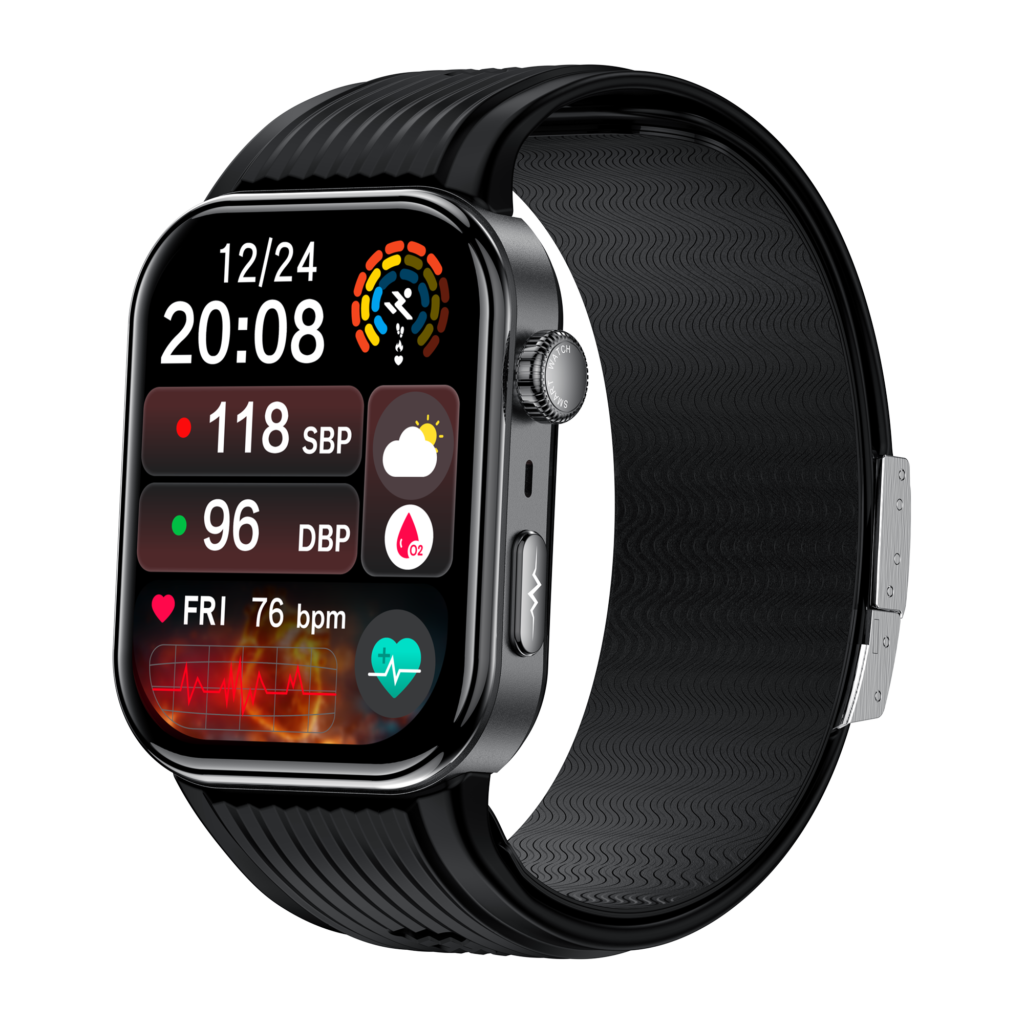 S191 Air Pump Blood Pressure Smartwatch with ECG, AMOLED Display & AI Health Management - image 1