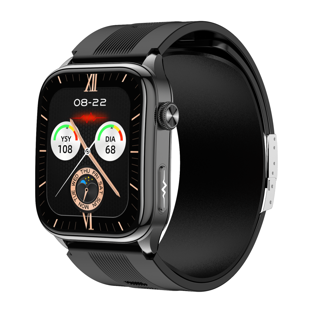 S101 Air Pump Blood Pressure Smart Watch with ECG, AI Health Analysis & 2.06″ AMOLED Display - image 1