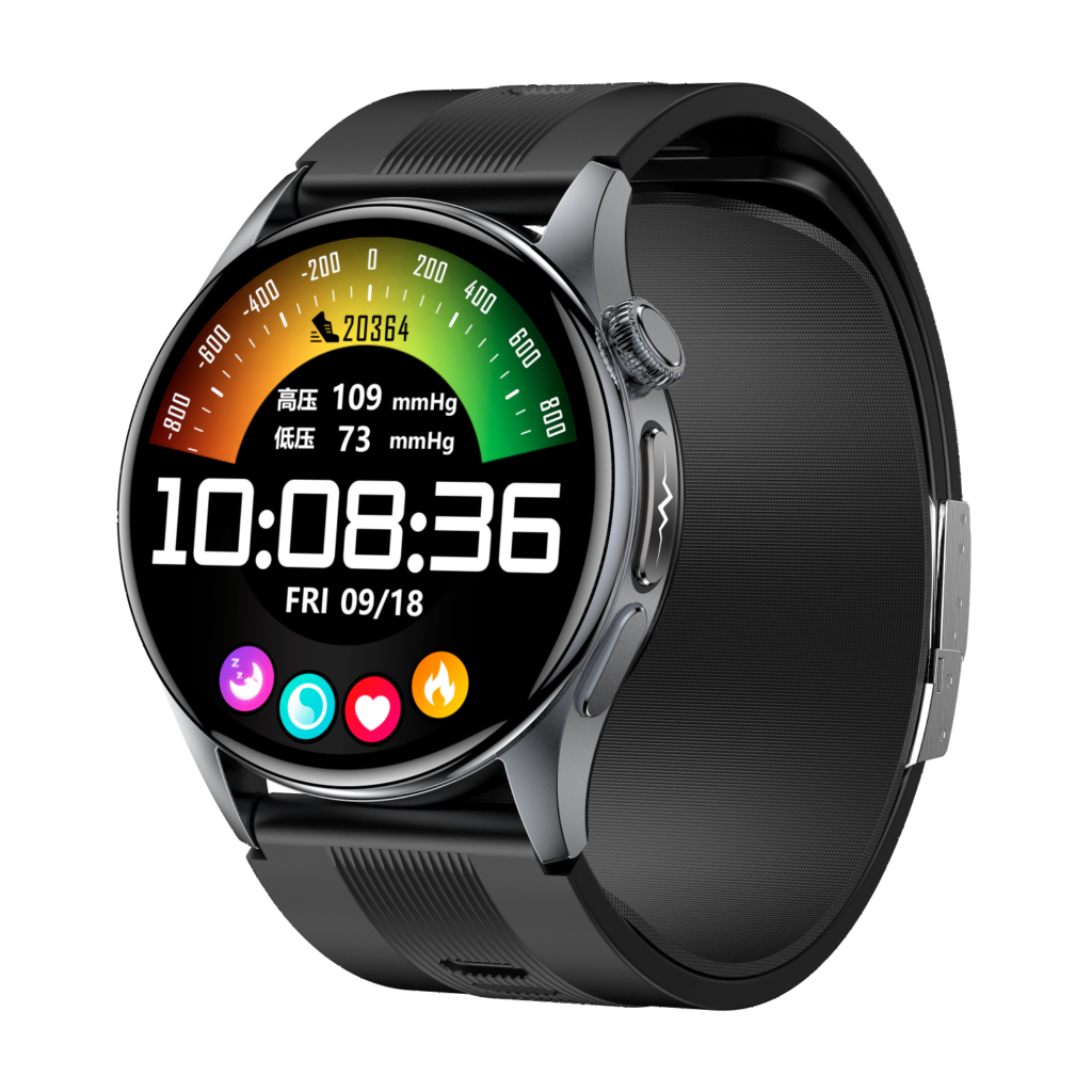 S200 2.06″ AMOLED Air Pump Blood Pressure Smart Watch with ECG, AI Health Analysis - image 1